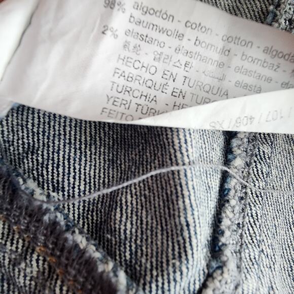 Zara Light Wash Strapless Denim Mini Dress Stretch Fit Size XS - Picture 5 of 8